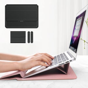 VIC 3in1 노트북파우치 가방 거치대 15 16인치 (블랙)