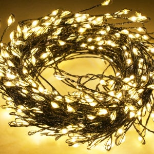 24V 크리스마스 트리 지네전구 400구 웜 와이어 추리지네조명