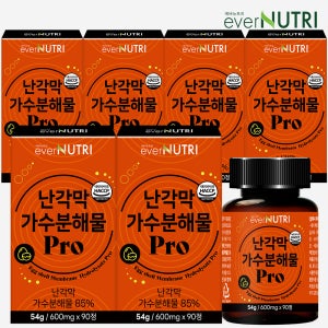 에버뉴트리 난각막 가수분해물 Pro 순도 100% 90정, 6개