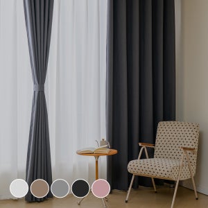 모잠 99.99% 빛차단 방한 방풍 암막커튼 2장세트 아일렛타입 280x232cm