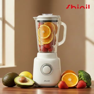 신일 믹서기 소형 미니 블렌더 8중칼날 강화유리용기 글라스 과일 주스 이유식 가정용 고속