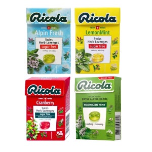 리콜라 무설탕 4종류 캔디 40g x 10개