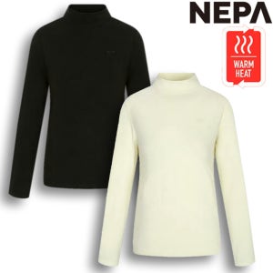 네파 티셔츠 여자 가을 겨울 하이넥 반목 목폴라 이너 등산 티셔츠