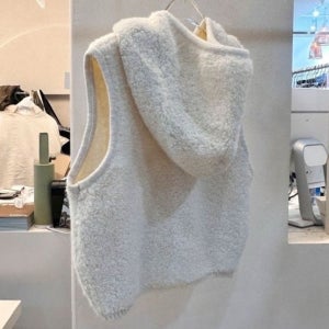 뽀글이 부클 양털 포켓 후드 조끼