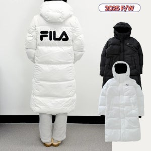 [국내매장판] 휠라 에센셜 롱다운 패딩 덕다운 오리털 아우터 남녀공용 따뜻한 겨울 자켓