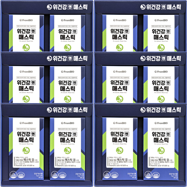 <b>프롬바이오</b> 위건강엔<b>매스틱</b> 12박스 최신상품 180포(6개월), 1개