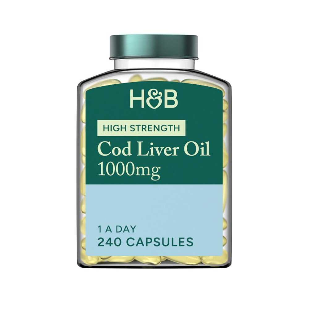 홀랜드앤바렛 퓨어 <b>코드 리버</b> 오일 <b>1000mg</b> Holland &amp; Barrett Pure Cod Liver Oil <b>1000mg</b> 240정