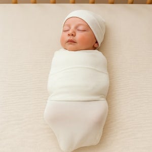 Hipzoo 프리미엄 텐셀모달 신생아 양막주머니 코쿤 속싸개 + 모자 세트