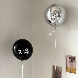 50일 백일 1000일 두돌풍선 초점놀이 아기생일 풍선 헬륨 모빌 레터링 미니옹브레