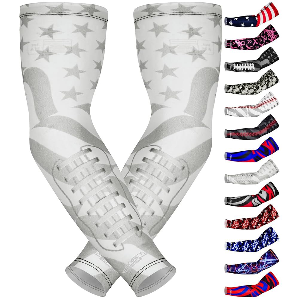 남녀용 정확한 스포츠 컴프레션 암 슬리브 야구 축구 청소년 및 <b>성</b> 사이즈용 <b>페어</b> 퍼포먼스 1켤레 Autism Adult Small