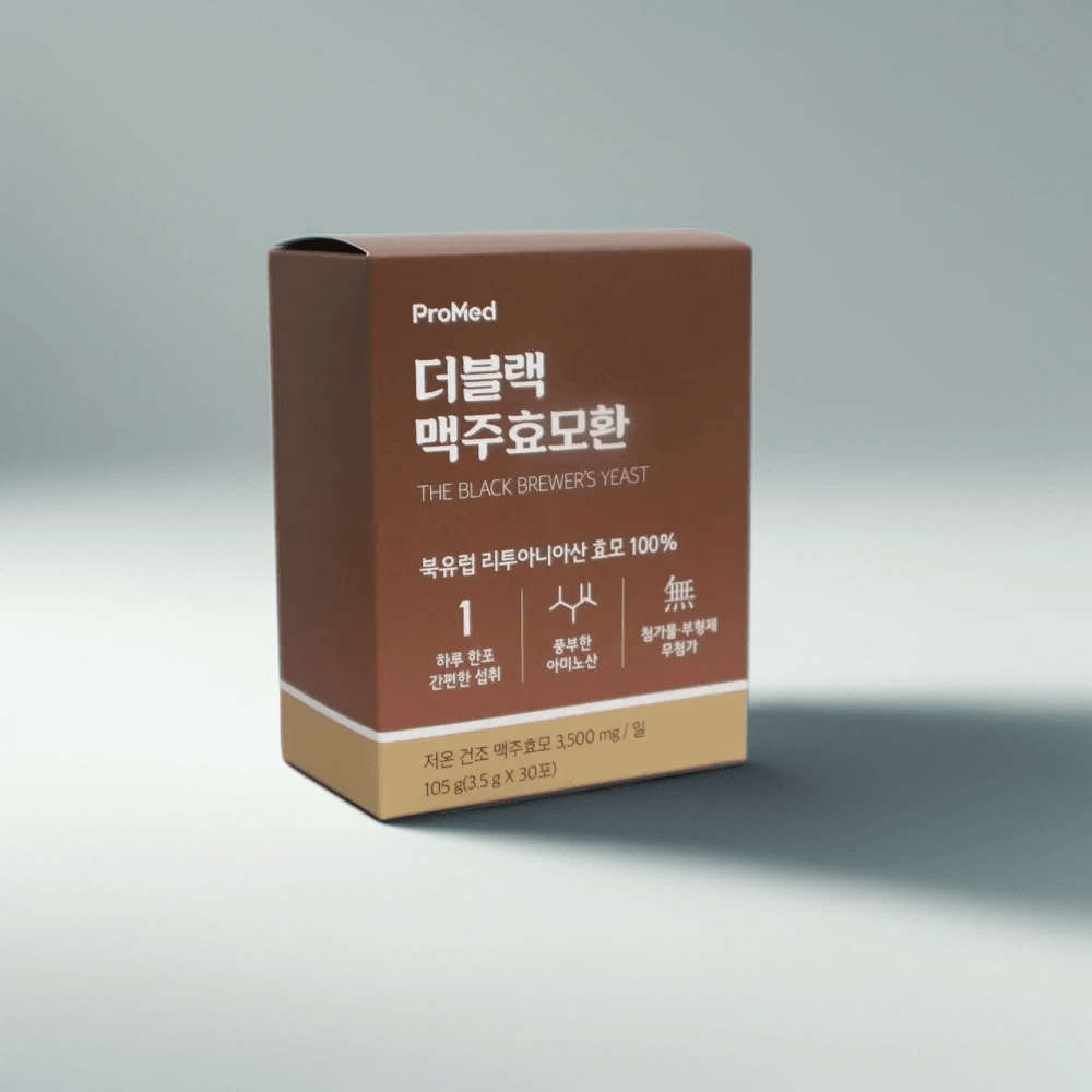 <b>프로메드</b> 더블랙 맥주효모환 3.5g x 30포 1박스