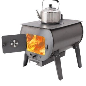 거꾸로타는 화목난로 주물 야외 캠핑 펠렛 주물난로 화덕 캠핑화로대 소형 표준모델 50x30