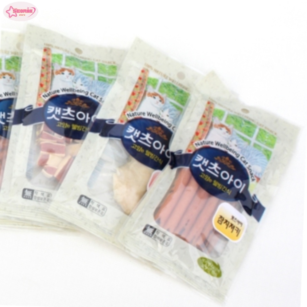 서락 캣츠아이 캣닢치킨슬라이스 27g 고양이건조간식 애묘간식 캣닢치킨컷트 고양e