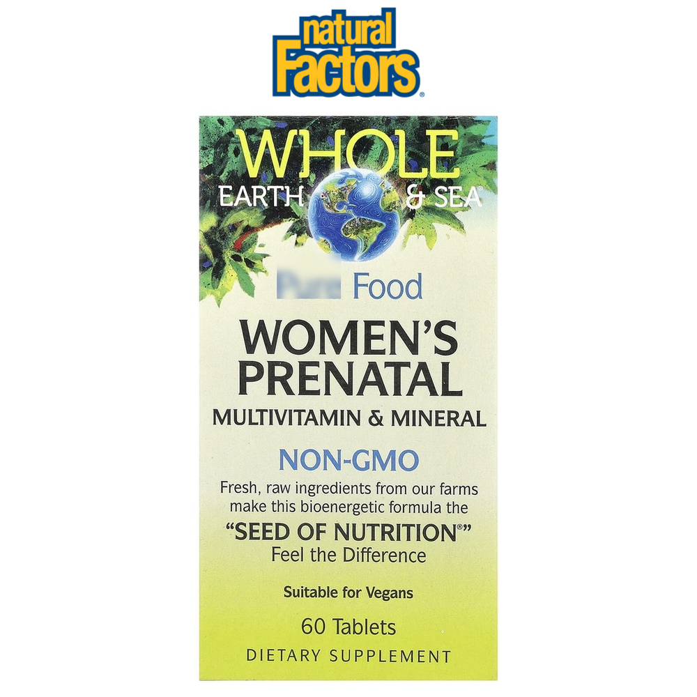 <b>프리네이탈 멀티비타민 미네랄</b> 60정 홀어스앤씨 네추럴팩터스