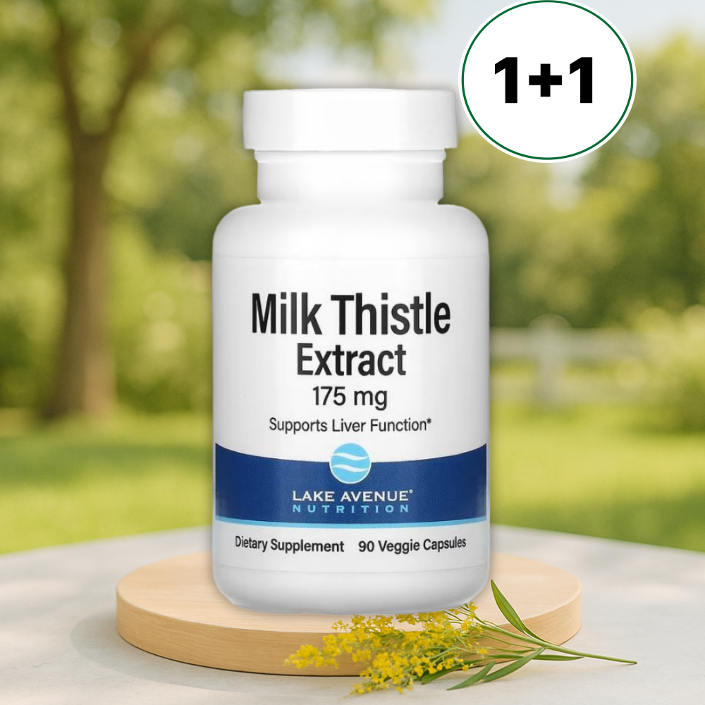레이크애비뉴 밀크시슬 <b>추출물 175mg</b> 베지캡슐 90정, 2개
