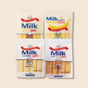 밀크클래식 쌀과자 4종 3개 골라담기 (우유,치즈,계란,바나나)