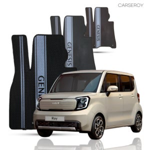 카새로이 기아 더뉴 레이 확장형 뉴코어 차량 고무 실내 바닥 발 매트 1열