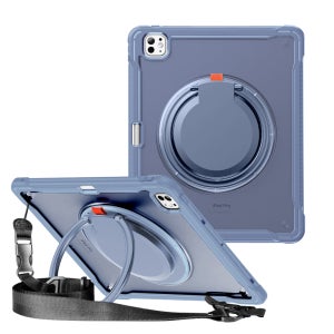 아이패드 프로 M5 13 케이스 범퍼 풀커버 회전 클리어 아머 라벤더퍼플, 프로 8세대 13 M5