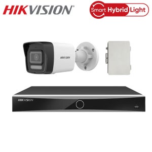 하이크비전IP CCTV세트 800만화소 풀컬러 카메라1대 스마트폰 자가설치 공장 축사 외부