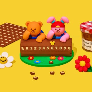 [위글위글] 자동차 전화 피규어 주차번호 - Spring Sunshine