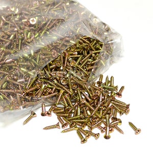 목재 나무 피스 나사못 천연색 3x12mm 약2000개