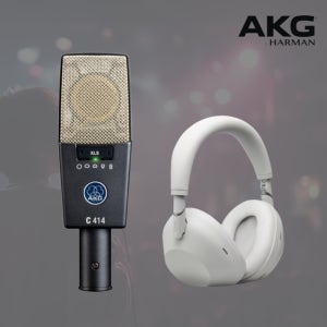 AKG C414 XLS 콘덴서마이크 SONY WH-1000XM6 노이즈캔슬링헤드폰 패키지세트
