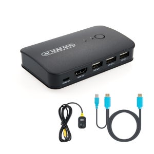 HDMI KVM 스위치 2대1 선택기 USB 3포트 YT-KVM21HDA