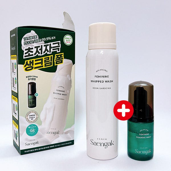 이너생각 여성청결제 밸런싱 페미닌 휩드워시 150ml+포밍워시 30ml