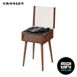 [리퍼제품]크로슬리 딘 풀레인지 블루투스 턴테이블 LED 조명