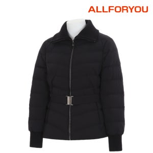 올포유 여성 패딩 구스다운 니트카라 벨티드 거위털 경량패딩 다운 점퍼 자켓 WDJNA157