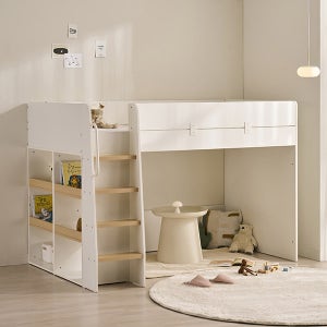 스칸디아 키즈홈 어린이 이층 벙커 침대 SS(슈퍼싱글), 매트포함