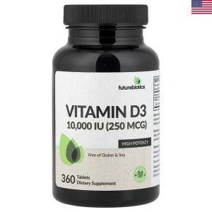 Futurebiotics 퓨처바이오틱스 비타민D3 250mcg(10000IU) 360정