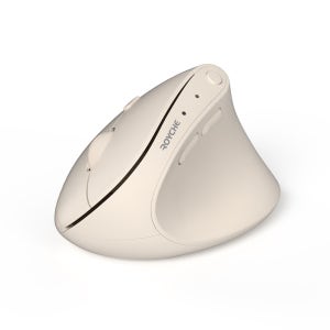 로이체 RX-650V 미니 버티컬 마우스 저소음 무선 멀티페어링 인체공학 아이보리