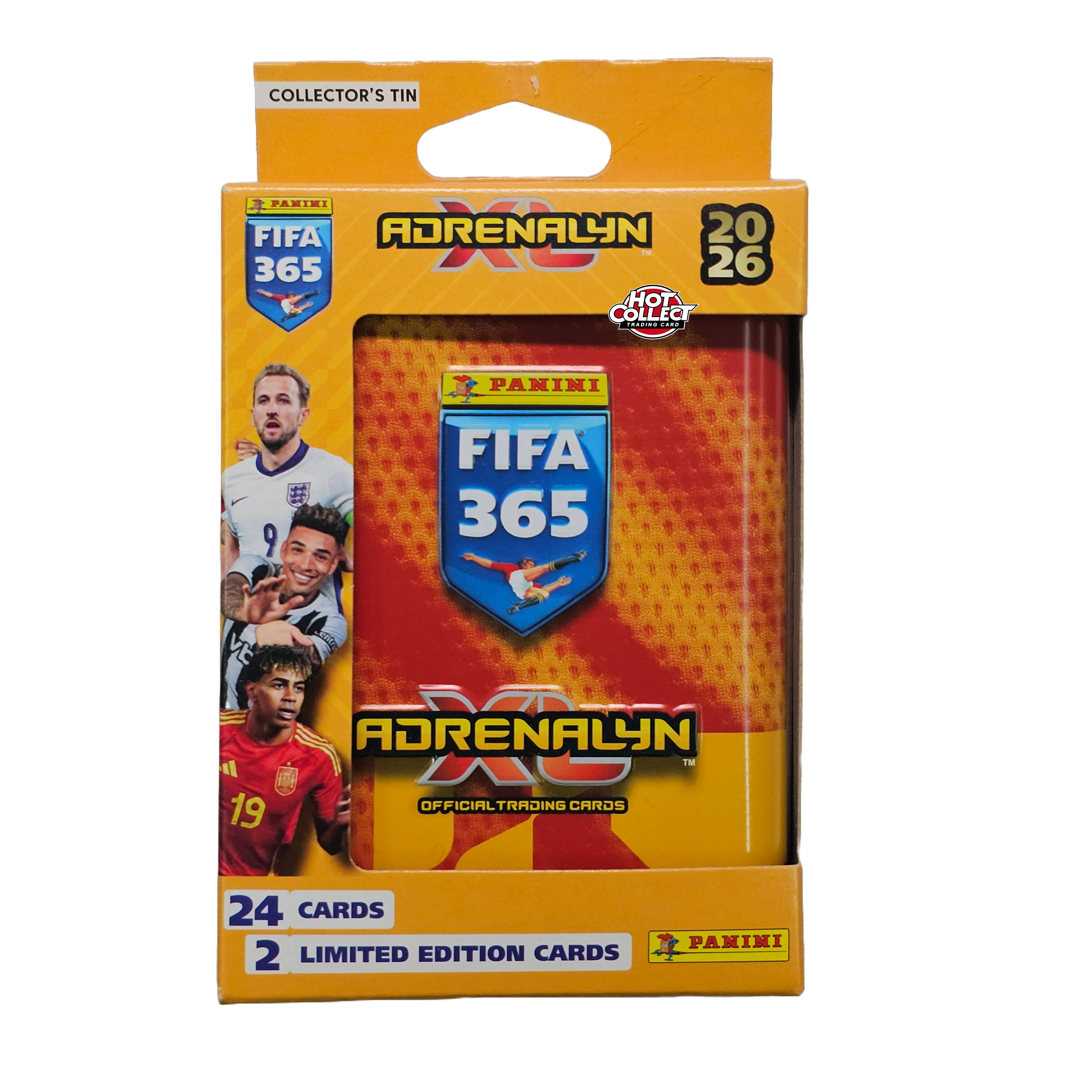 2026 FIFA 365 아드레날린 XL 축구카드 포켓틴 박스 라민 야말 메시 호날두 벨링엄 홀란드 음바페