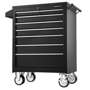 이동식 공구 캐비닛 부품 작업대 철제 공구함 부품함 7단/블랙