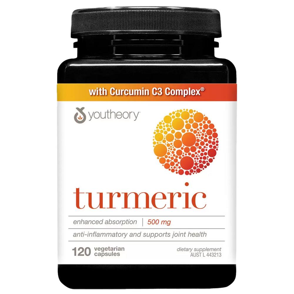 유씨어리 <b>터메릭 500mg</b> 120정 Youtheory Turmeric 500mg 120정