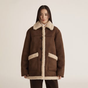 [N배송][신세틱레더] 스파오 하프 무스탕 SPJLG11W01