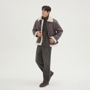 [N배송][신세틱레더] 스파오 무스탕 점퍼 SPJLG11M07