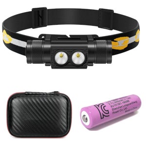 울트라코어 RJ2000 안전모 헤드랜턴 초경량 방진 방수 낚시 캠핑 조선소 헤드램프