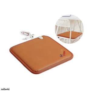 milovhi 온도조절 1인용 전기방석 의자 전기 방석 매트 온열방석 전기장판