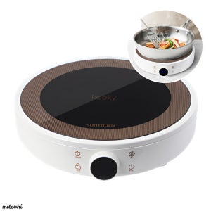milovhi 타이머 기능 1구 인덕션 전기레인지 원형 인덕션 소형 전기렌지 1구