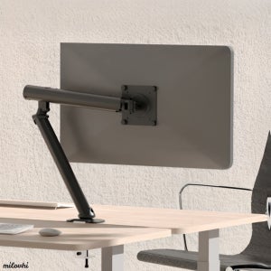 milovhi 높이조절 싱글 모니터암 스탠드 거치대 27인치 32인치 pc 모니터 거치대 받침대