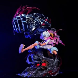 원피스 스타일 루피 기어5 니카 루피 피규어 GK 피규어 30cm LED 발광