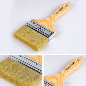 수성 유성 페인트 붓 납작 평솔 막붓 브러쉬 미장 도배 청소 부자재 도구 4인치