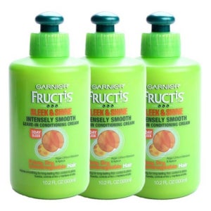 가르니에 프럭티스 슬릭 샤인 인텐슬리 스무스 리브 인 컨디셔닝 크림 300ml 3개