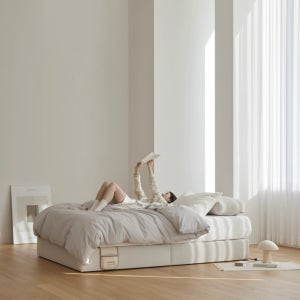 스테이모어 베이직 패브릭침대 무헤드 매트리스파운데이션 LK(라지킹)1700, 누가