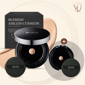 브릴리에잇 리프레싱 블래미쉬 에어리스 쿠션 본품+리필1개+퍼프2개
