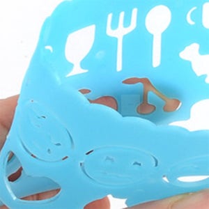 하랑이상점 사물 모형자 4P 플라스틱자 스텐실