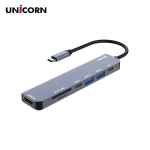 유니콘 TCH-P40 C타입 7 in 1 HDMI 멀티허브