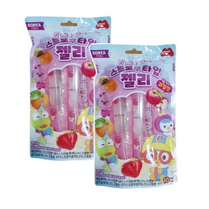 뽀로로 젤리 스트로우 과일맛, 200g, 2개